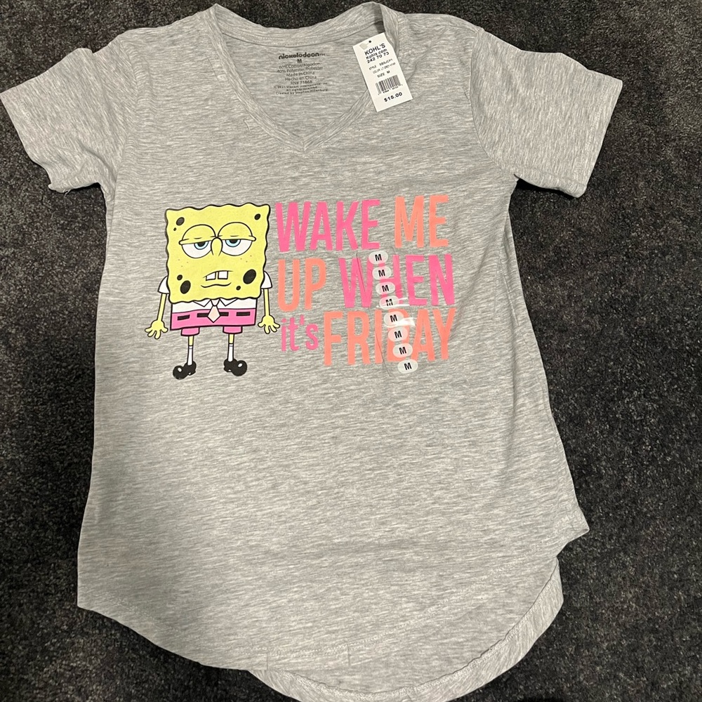 NWT Nickelodeon Junior Swoop Tee